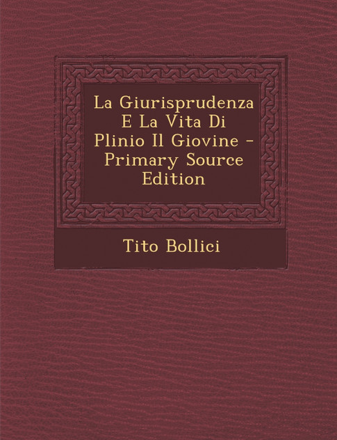 La Giurisprudenza E La Vita Di Plinio Il Giovine La Giurisprudenza E La Vita Di Plinio Il Giovine