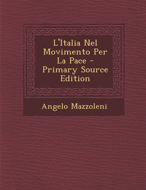 L'Italia Nel Movimento Per La Pace L'Italia Nel Movimento Per La Pace
