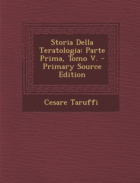 Storia Della Teratologia