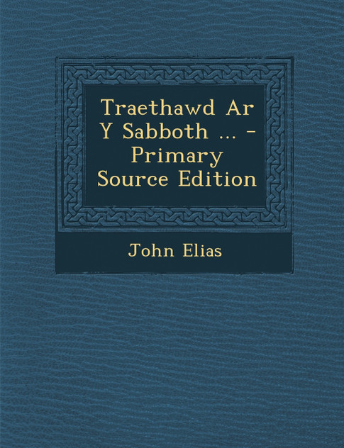 Traethawd Ar Y Sabboth ... Traethawd Ar Y Sabboth ...
