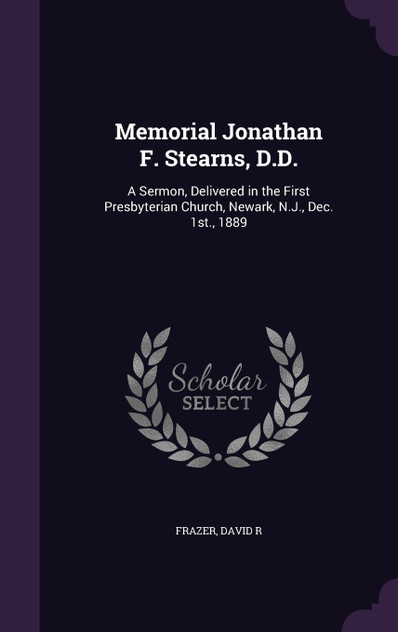 Memorial Jonathan F. Stearns, D.D.