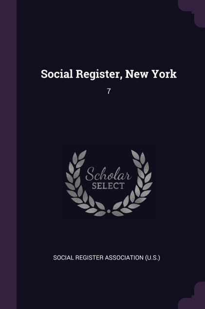 Social Register, New York Social Register, New York