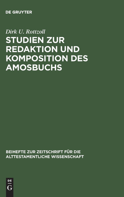 Studien zur Redaktion und Komposition des Amosbuchs