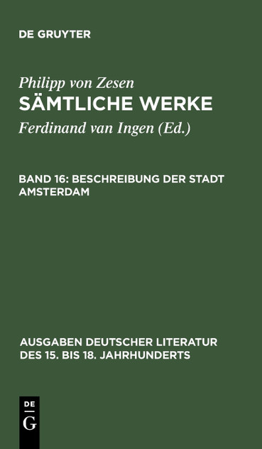 Beschreibung der Stadt Amsterdam