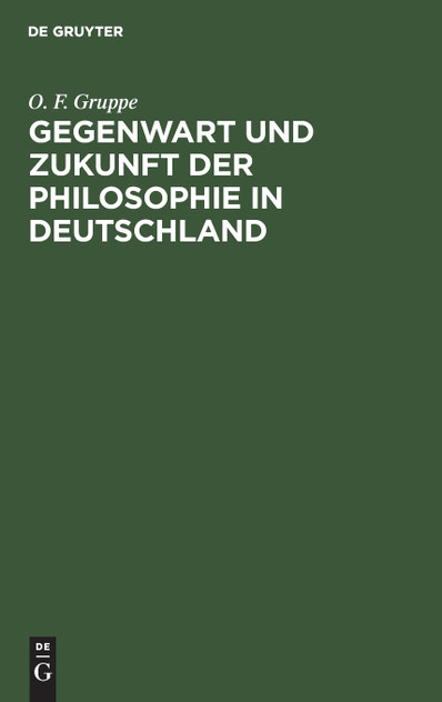 Gegenwart und Zukunft der Philosophie in Deutschland Gegenwart und Zukunft der Philosophie in Deutschland