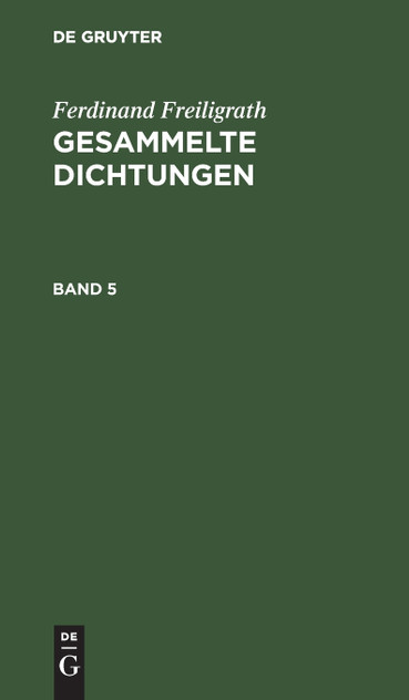 Gesammelte Dichtungen Gesammelte Dichtungen