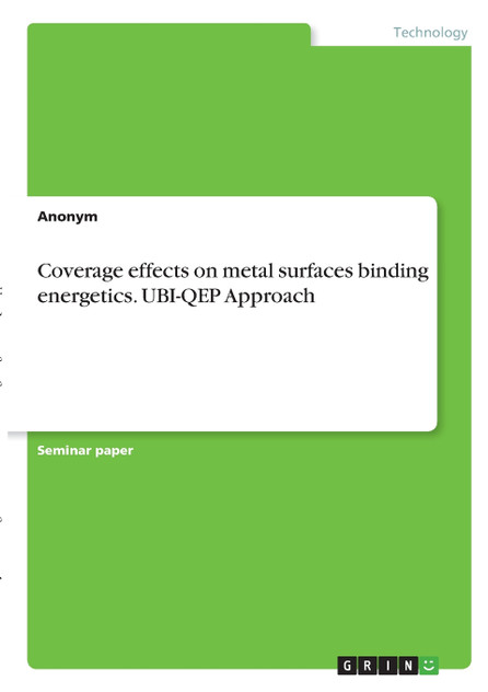 Coverage effects on metal surfaces binding energetics. UBI-QEP Approach