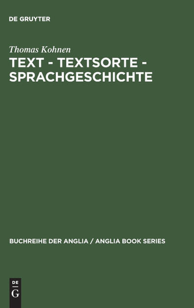Text - Textsorte - Sprachgeschichte