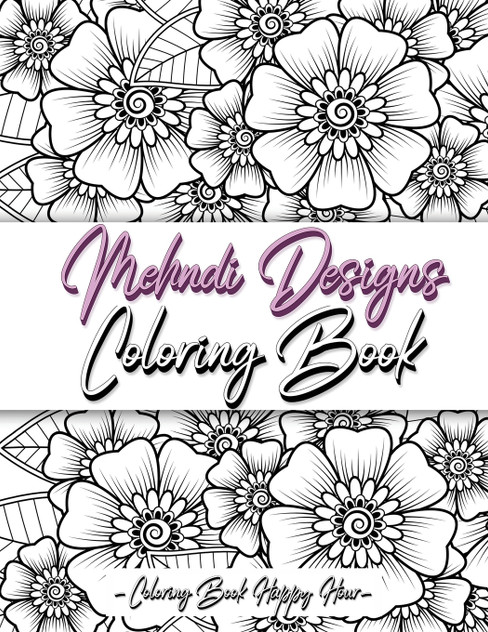 Mehndi Design Coloring Book Mehndi Design Coloring Book