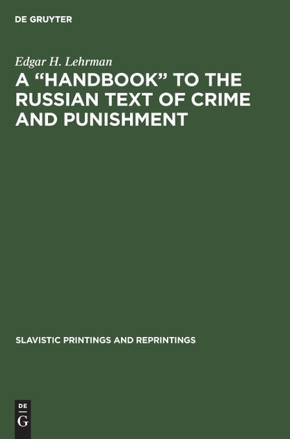 A "Handbook" to the Russian Text of Crime and Punishment
