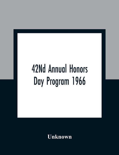 42Nd Annual Honors Day Program 1966