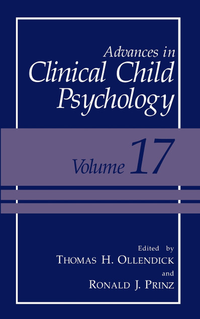Advances in Clinical Child Psychology
