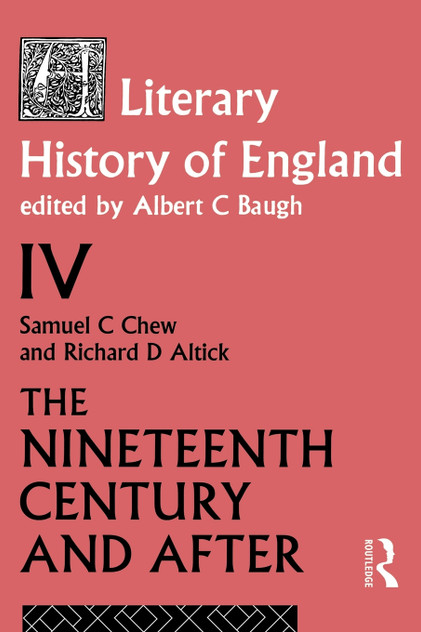 A Literary History of England Vol. 4 A Literary History of England Vol. 4