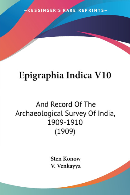 Epigraphia Indica V10 Epigraphia Indica V10