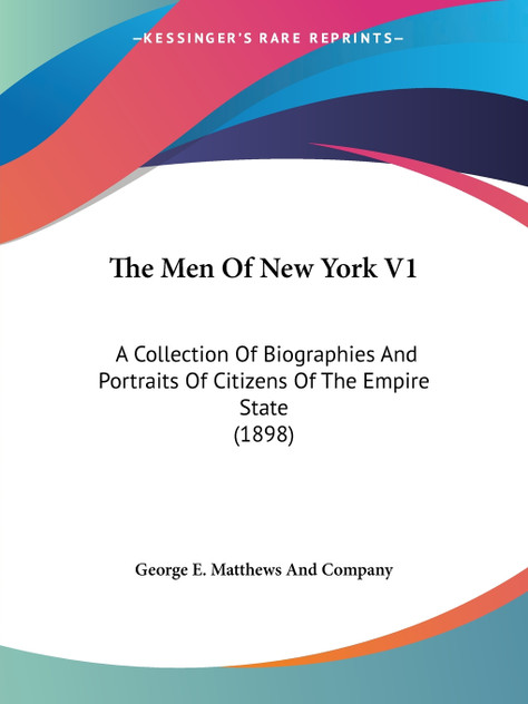 The Men Of New York V1 The Men Of New York V1