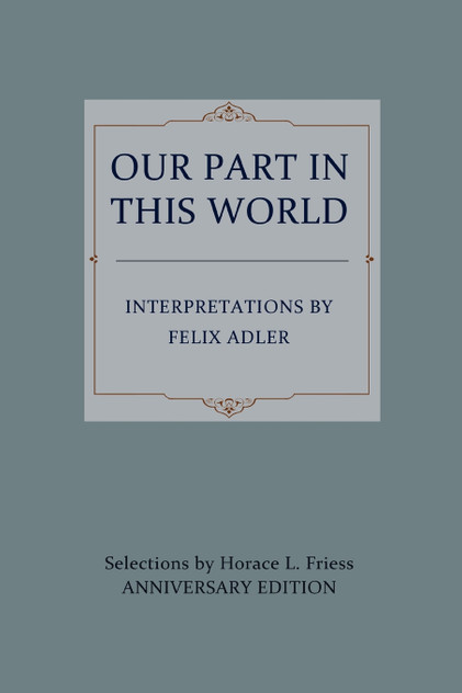 Our Part in This World