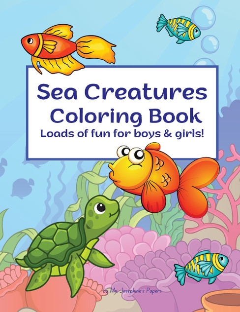 Sea Creatures Coloring Book Sea Creatures Coloring Book