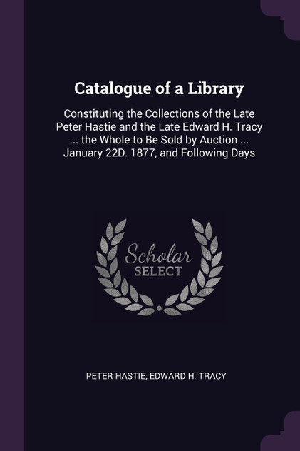Catalogue of a Library Catalogue of a Library