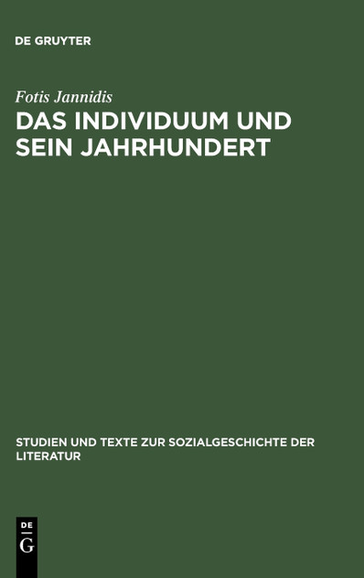 Das Individuum und sein Jahrhundert Das Individuum und sein Jahrhundert