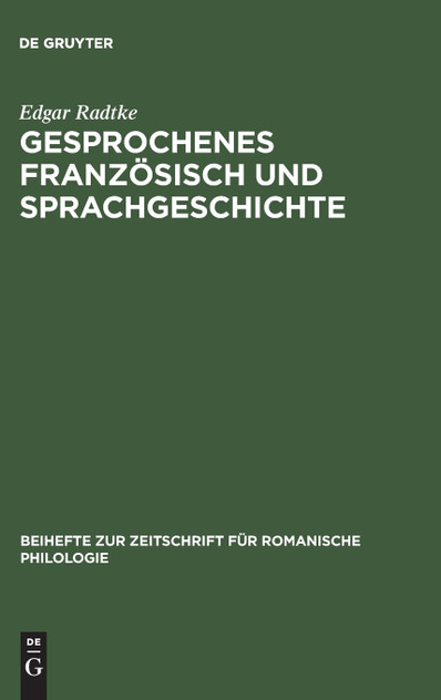 Gesprochenes Französisch und Sprachgeschichte