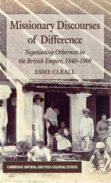 Missionary Discourses of Difference Missionary Discourses of Difference
