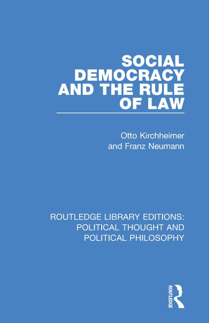 Social Democracy and the Rule of Law Social Democracy and the Rule of Law