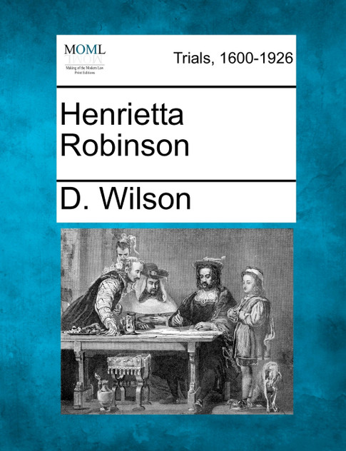 Henrietta Robinson Henrietta Robinson