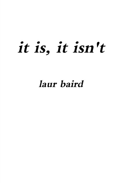 it is, it isn't it is, it isn't