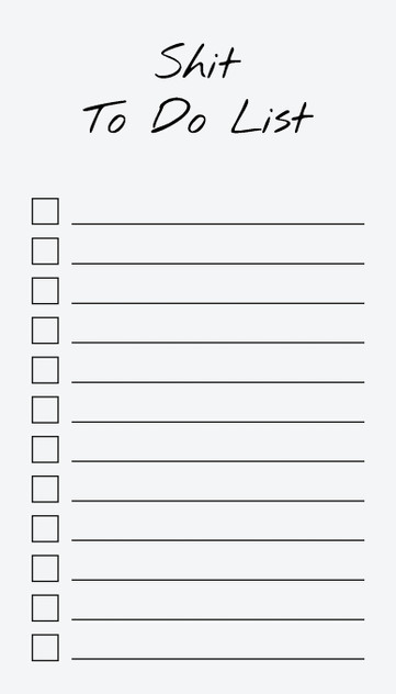 To Do List Notepad To Do List Notepad