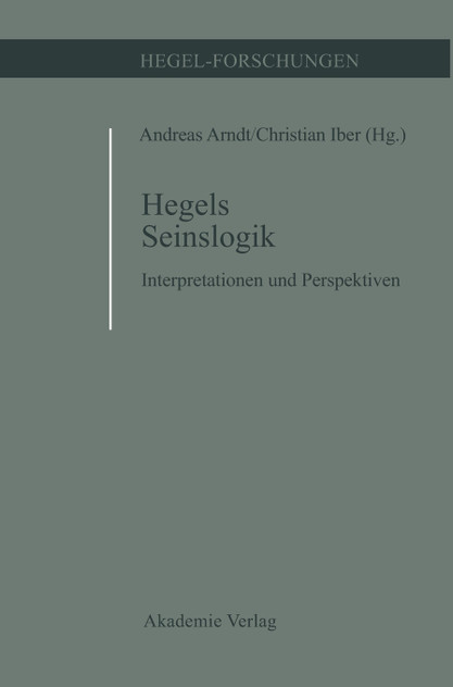 Hegels Seinslogik Hegels Seinslogik