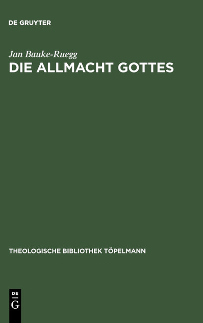 Die Allmacht Gottes Die Allmacht Gottes