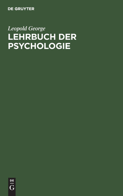 Lehrbuch der Psychologie Lehrbuch der Psychologie