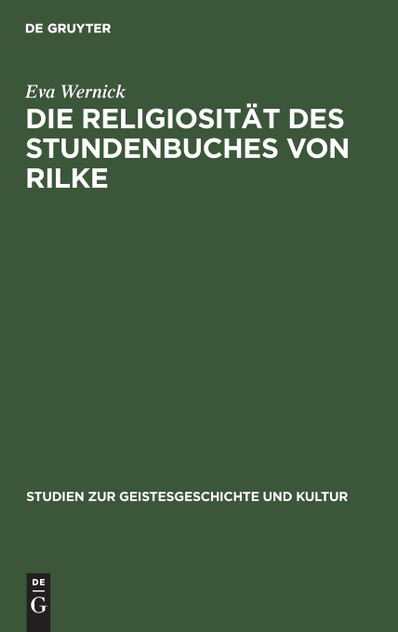 Die Religiosität des Stundenbuches von Rilke Die Religiosität des Stundenbuches von Rilke