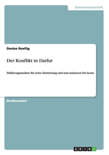Der Konflikt in Darfur Der Konflikt in Darfur