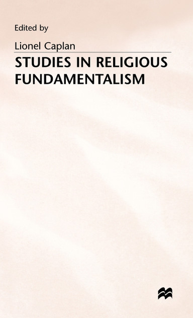 Studies in Religious Fundamentalism Studies in Religious Fundamentalism
