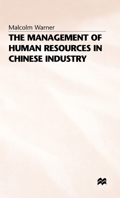 Management of Human Resources Management of Human Resources