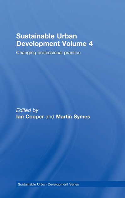 Sustainable Urban Development Volume 4 Sustainable Urban Development Volume 4