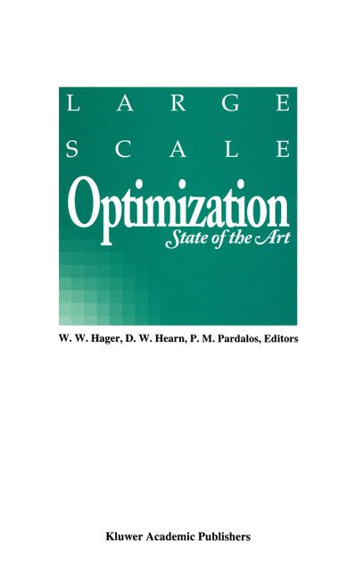 Large Scale Optimization Large Scale Optimization