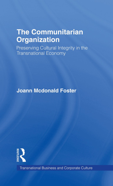 The Communitarian Organization