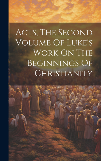 Acts, The Second Volume Of Luke's Work On The Beginnings Of Christianity Acts, The Second Volume Of Luke's Work On The Beginnings Of Christianity