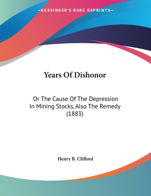 Years Of Dishonor Years Of Dishonor