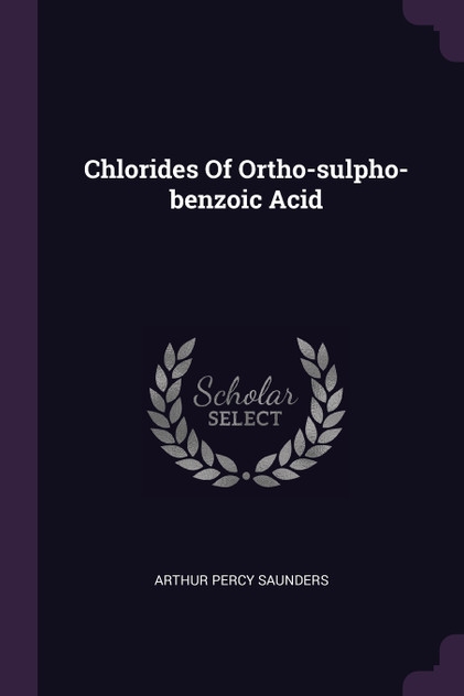 Chlorides Of Ortho-sulpho-benzoic Acid