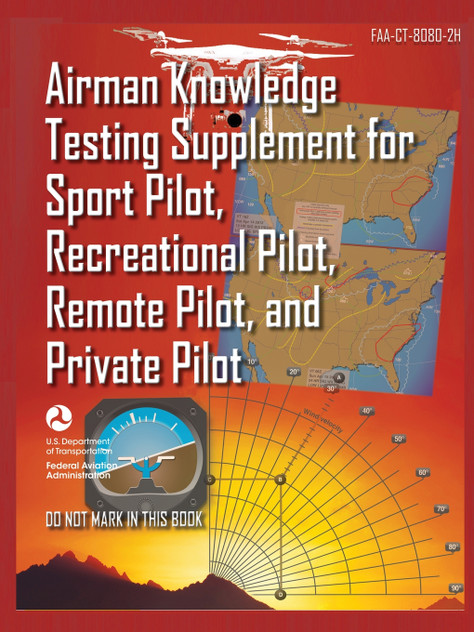 Airman Knowledge Testing Supplement for Sport Pilot, Recreational Pilot, Remote (Drone) Pilot, and Private Pilot FAA-CT-8080-2H Airman Knowledge Testing Supplement for Sport Pilot, Recreational Pilot, Remote (Drone) Pilot, and Private Pilot FAA-CT-8080-2H