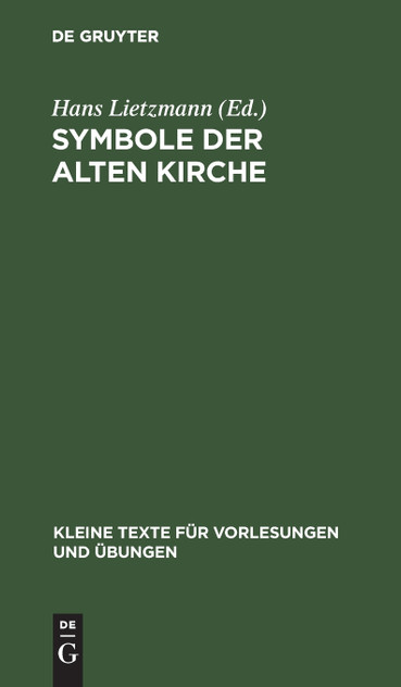 Symbole der Alten Kirche Symbole der Alten Kirche
