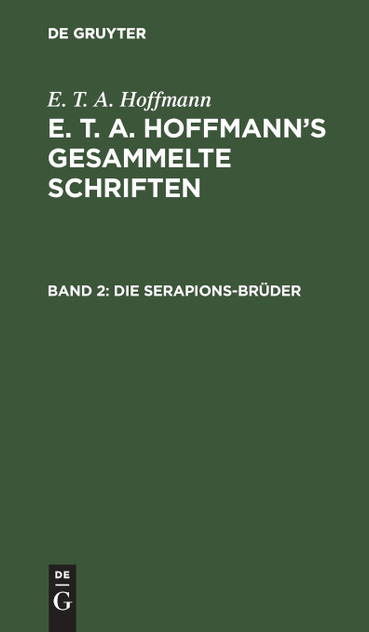 Die Serapions-Brüder Die Serapions-Brüder