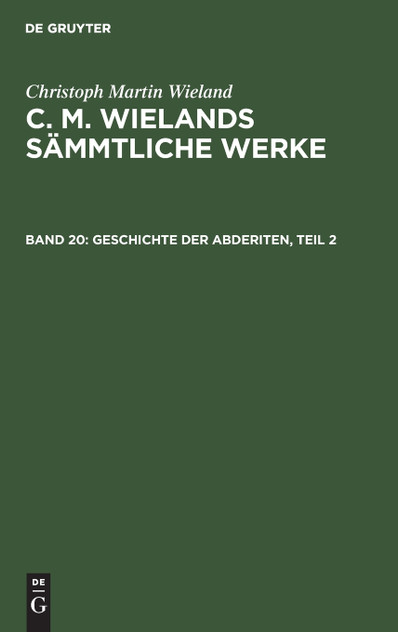 Geschichte der Abderiten, Teil 2 Geschichte der Abderiten, Teil 2