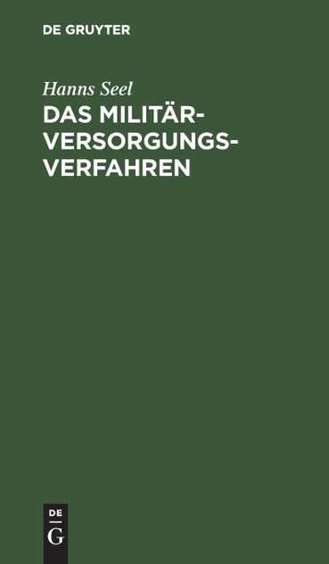 Das Militärversorgungs-Verfahren Das Militärversorgungs-Verfahren