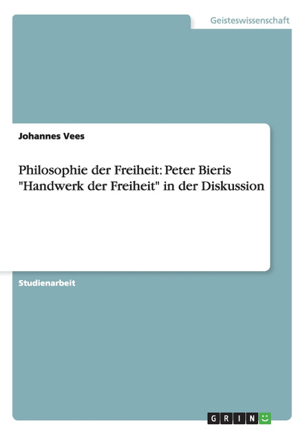 Philosophie der Freiheit
