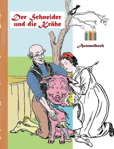 Der Schneider und die Krähe (Ausmalbuch)