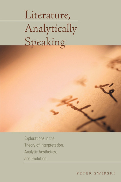 Literature, Analytically Speaking Literature, Analytically Speaking